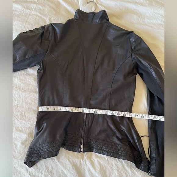 SKINGRAFT Fitted Soft Leather Jacket sz L - Picture 13 of 16